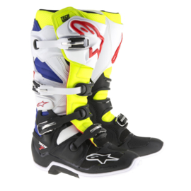 Alpinestars laarzen off-road Tech 7 wit/geel/blauw