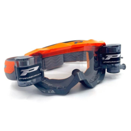 ProGrip 3200 Fluor Oranje / Grijs crossbril met Roll Off XL ( 2025 collectie )