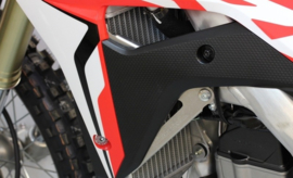 Works Connection Radiator Braces zilver voor de Honda CRF 450R 2017-2018