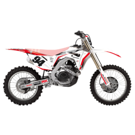 Blackbird Super White sticker set Honda CRF 250R 2018-2021 & CRF 450R 2017-2020 & CRF 250RX 2019-2021 & CRF 450RX 2017-2020