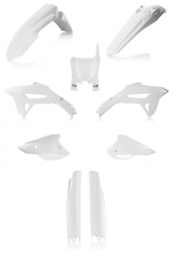 Cycra plastic kit Wit met voorvork beschermers Wit voor Honda CRF 250R 2022-2024 & CRF 450R 2021-2024