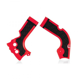 Acerbis X-Grip Framebeschermers + Grip rood/zwart voor de Honda CRF 250R 2014-2017 & CRF 450R 2013-2016