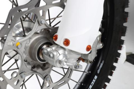 Zeta voorvork beschermers bouten oranje KTM SX 50 2012-2018 & SX 65 2002-2018 & SX 85 2003-2018 & SX/SX-F/EXC/EXC-F 125/530 2000-2018