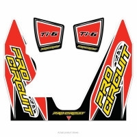 Pro Circuit dempersticker voor de TI-6 uitlaten voor Yamaha YZ450F