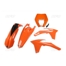 UFO plastic kit (met koplamp plastic ) KTM EXC 125/200/250/300/450/500 2012-2013 & EXC-F 250 2012-2013