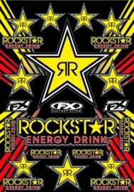 Factory Effex sticker Sheet Rockstar Yellow