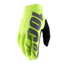 100% koud weer handschoenen Brisker fluor geel