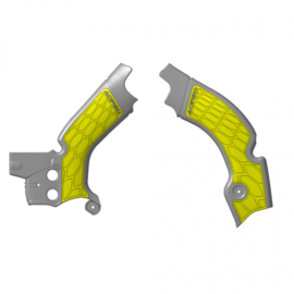 Acerbis X-Grip Frame beschermers + Grip grijs/geel voor de Suzuki RMZ 450 2018