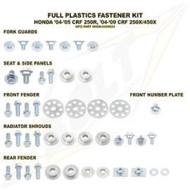 Bolt boutenset voor plastic werk voor de Honda CRF 250R 2004-2005 & CRF 250X/450X 2004-2015