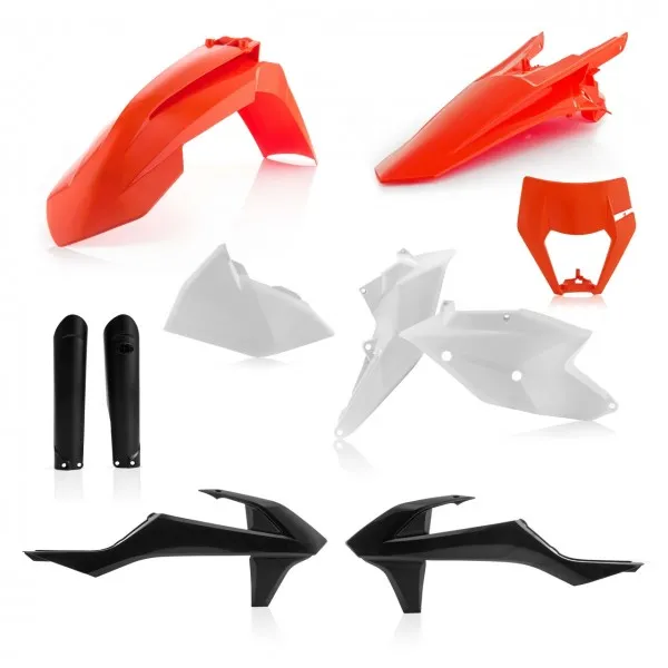 Acerbis/Cycra plastic kit OEM 2018 (met koplamp plastic ) KTM EXC 250/300 2017-2019 & EXC-F 250/350/450/500 2017-2019 ( full kit )
