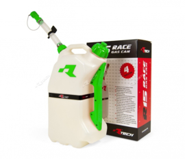 R-tech brandstoftank 15 liter wit/groen