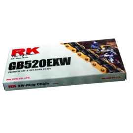 RK ketting GB 520 EXW 100L goud ( XW-ring )
