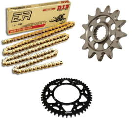 Ketting/Tandwiel kit bestaande uit Supersprox voor Supersprox achter staal ketting DID 520ERT3 goud Yamaha YZ 125 2005-2018 & YZ 250F 2001-2018 & WRF 250 2001-2018