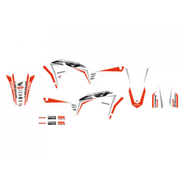 Blackbird Super White sticker set Honda CRF 250R 2018-2021 & CRF 450R 2017-2020 & CRF 250RX 2019-2021 & CRF 450RX 2017-2020