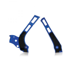 Acerbis X-Grip Framebeschermers + Grip zwart/blauw voor de Yamaha YZ 125/250 2006-2018