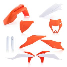 Acerbis Full Plastic Kit inclusief voorvork beschermers KTM EXC 250 TPI / EXC 300 TPI 2020-2023 & EXC-F 250/350/450/500 2020-2023