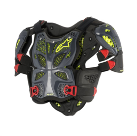 Alpinestars A-10 volledige bodyprotector antracite/zwart/rood