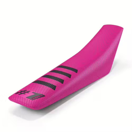 Onegripper waterdicht universeel zadelovertrek Ribbed Roze / Zwart #1