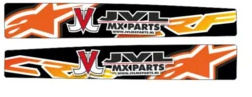 Achterbrug stickers eigen ontwerp voor alle motorcross merken en modellen