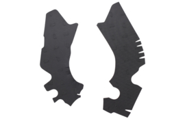 Vibram frame pads zwart voor de Suzuki RMZ 250/450 2010-2012