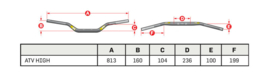 Pro taper SE ATV High stuur 22,2mm