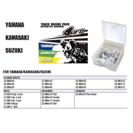 UFO hardware Track Racing Pack voor de Yamaha & Kawasaki & Suzuki