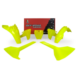 Racetech plastic kit fluor geel voor de Husqvarna TC 85 2018-2021
