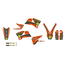 Blackbird Rockstar Energy sticker set voor de KTM SX 125/150/250 2005-2006 & SX-F 250/350/450 2005-2006 & EXC 250/300 2005-2007 & EXC-F 250/350/450/500 2005-2007