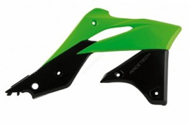 Rtech radiator kappen groen/zwart voor de KX 250F 2013-2016