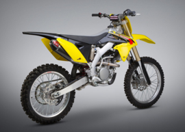 Yoshimura Compleet uitlaat systeem RS-4 titanium demper carbon / carbon eindkap Suzuki RM-Z 250 2010-2018