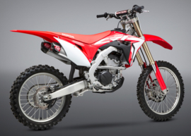 Yoshimura RS9-E rvs/dubbele aluminium demper compleet uitlaat systeem Honda CRF 250R 2018