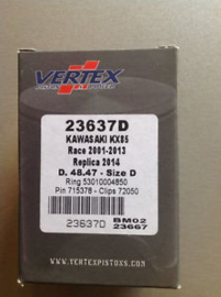 Vertex zuiger met 1 zuigerveer Kawasaki KX 85 2001-2018