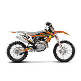 Blackbird Rockstar Energy sticker set voor de KTM SX 125/150/250 2019-2021 & SX-F 250/350/450 2019-2021 & EXC 250/300 TPI 2020-2021 & EXC-F 250/350/450/500 2020-2021