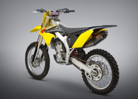 Yoshimura Compleet uitlaat systeem RS-4 titanium demper carbon / carbon eindkap Suzuki RM-Z 250 2010-2018