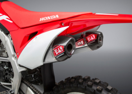 Yoshimura RS9-E rvs/dubbele aluminium demper compleet uitlaat systeem Honda CRF 250R 2018