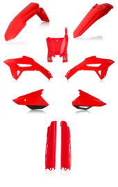 Cycra plastic kit OEM Kleur met voorvork beschermers Rood voor Honda CRF 250R 2022-2024 & CRF 450R 2021-2024