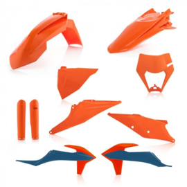 Acerbis Full Plastic Kit inclusief voorvork beschermers KTM EXC 250 TPI / EXC 300 TPI 2020-2023 & EXC-F 250/350/450/500 2020-2023