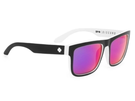 SPY zonnebril Discord Whitewall zwart/wit - grijs met blauwe spectra lens