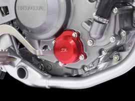 Zeta oliefilter deksel rood voor de Suzuki RMZ 250 2007-2018 & RMZ 450 2005-2018 & RMX-Z 450 2010-2016