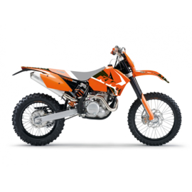 Blackbird Dream 4 sticker set voor de KTM SX 125/150/250 2005-2006 & SX-F 250/350/450 2005-2006 & EXC 250/300 2005-2007 & EXC-F 250/350/450/500 2005-2007