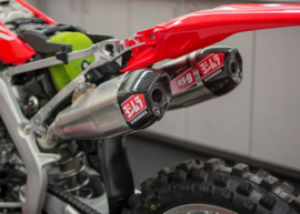 Yoshimura USA RS-9T Full Throttle uitlaat systeem Titanium/Titanium demper voor de Honda CRF450R/RX 2017-2018