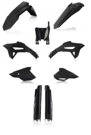Cycra plastic kit Zwart met voorvork beschermers Zwart voor Honda CRF 250R 2022-2024 & CRF 450R 2021-2024