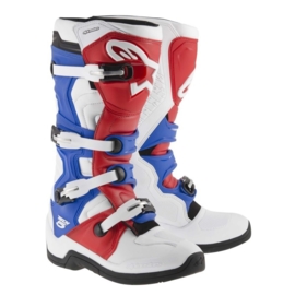 Alpinestars laarzen Tech 5 wit/rood/blauw