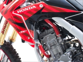 DRC radiator slangen set rood voor de Honda CRF 450X 2005-2017