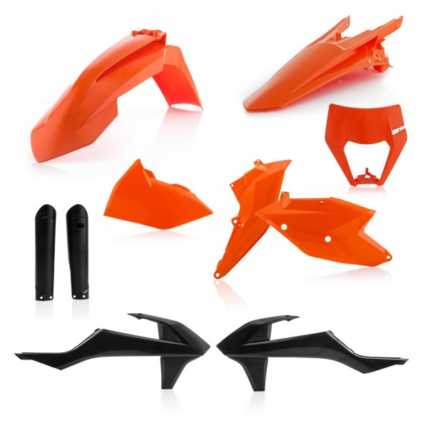 Acerbis/Cycra plastic kit OEM 2019 (met koplamp plastic ) KTM EXC 250/300 2017-2019 & EXC-F 250/350/450/500 2017-2019 ( full kit )