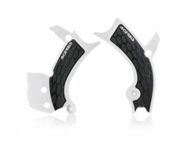 Acerbis X-Grip Framebeschermers + Grip Wit / Zwart voor de Yamaha YZ 250F 2019-2023 & YZ 450F 2018-2022 & WR 250F 2020-2022 & WR 450F 2019-2022
