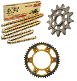 Ketting/Tandwiel kit bestaande uit Supersprox voor Supersprox achter tandwiel stealth ketting DID 520ERT3 gold Honda CR 250R 1986-2008 & CR 500R 1986-2001 & CRF 450R 2002-2017 & CRF 450RX 2017 & CRF 450X 2004-2017