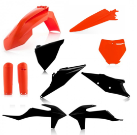 Acerbis plastic kit Oranje / Zwart ( full kit ) KTM SX 125/150/250 2019-2021 & SX-F 250/350/450 2019-2021