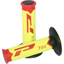 Pro Grip 788 handvaten Tri-Compound rood / fluor geel / zwart