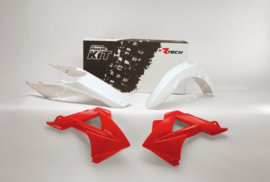 Racetech plastic kit wit/rood Gas Gas MC/EC 125/200/250/300/450 2011-2013 & FSR 250 2011-2013